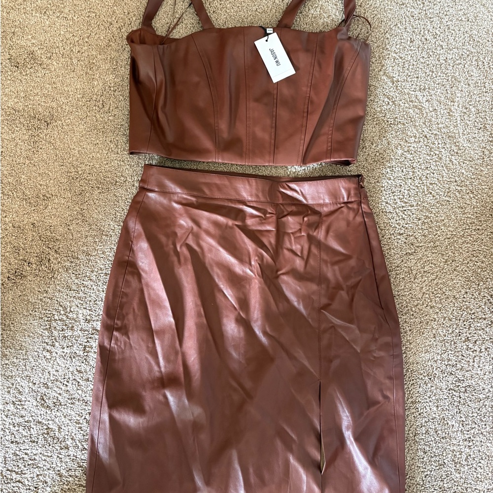 Jason Wu Brown Skirt Set